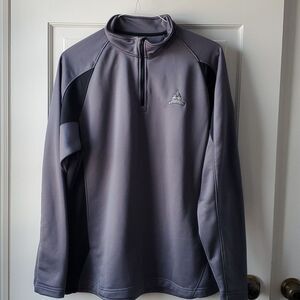 UNDER ARMOUR QUARTER ZIP CONGRESSIONAL COUNTRY CLUB GRAY BLACK MEN'S LARGE GOLF